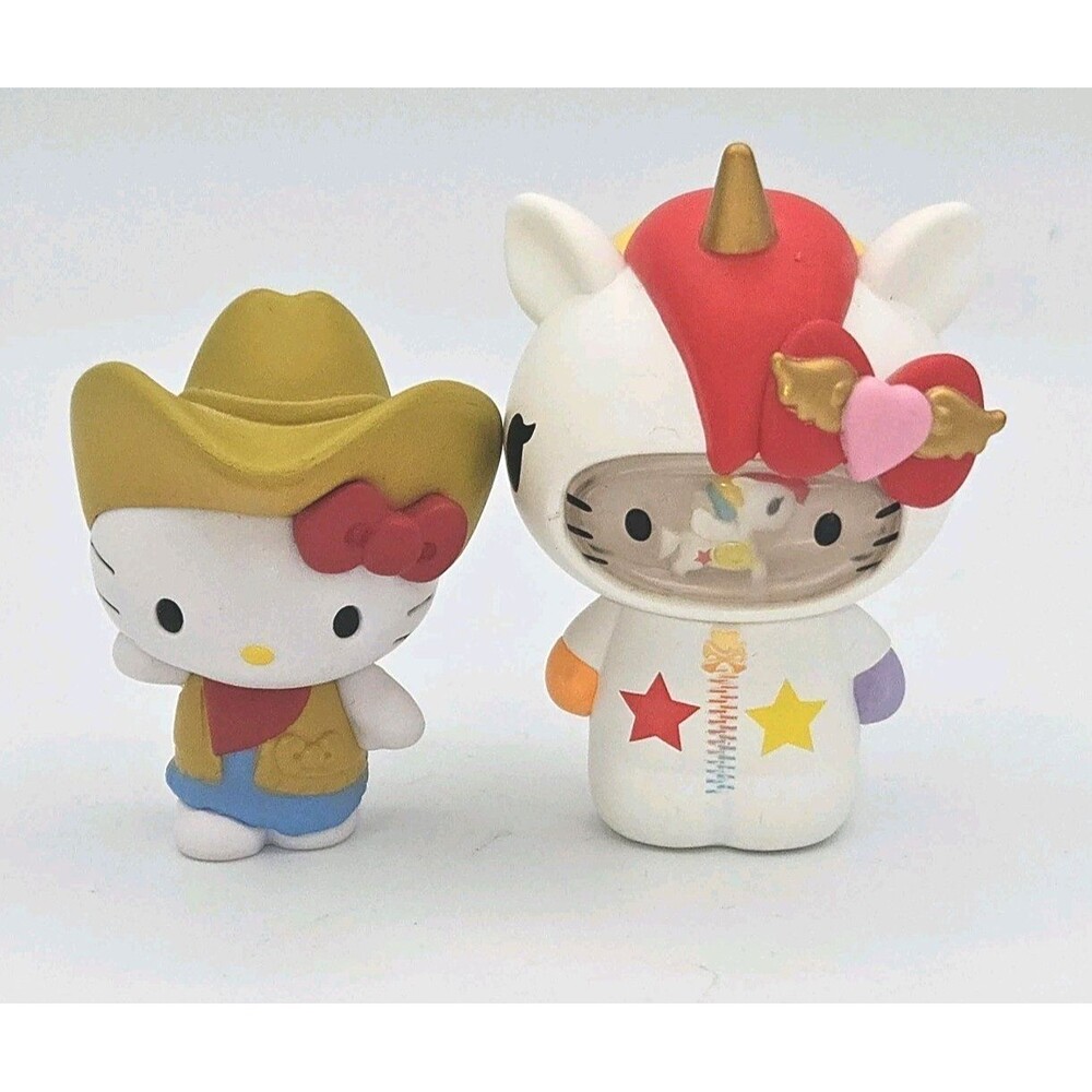 Tokidoki Hello Kitty Friends Series 2 Cowboy & Unicorn Astronaut Figure Lot 2